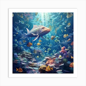 Fish In The Ocean Art Print