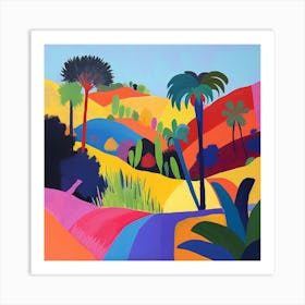 Abstract Park Collection Griffith Park Los Angeles Art Print