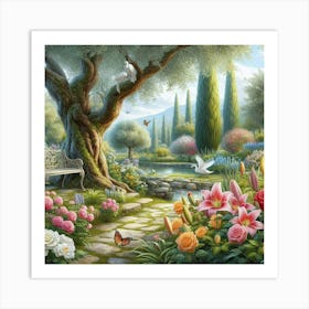 Garden of Peace-1 Art Print