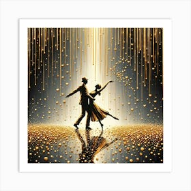 Golden Dance Art Print