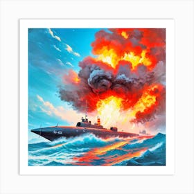 Russian Submarine 4 Art Print
