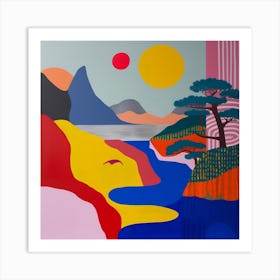 Abstract Travel Collection Japan 2 Art Print