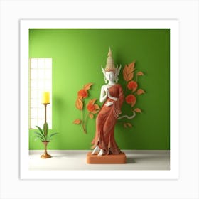 Buddha Statue Art Print