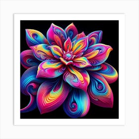 Colorful Flower 1 Art Print