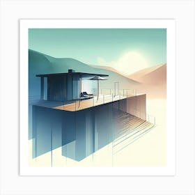 House On The Hill Art Print