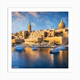 Sunset In Malta Art Print