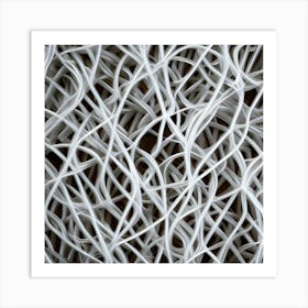 White Wires Art Print