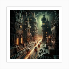 Futuristic City 2 Art Print