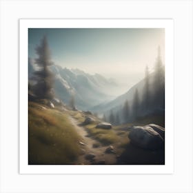 Mountain Path 5 Art Print