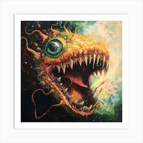 Deep Sea Monster Art Print