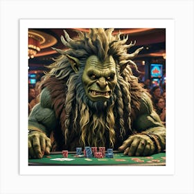 Troll At The Casino Art Print