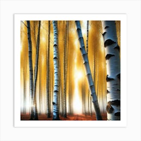 Birch Trees 69 Art Print