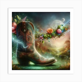 Cowboy Boot Art Print