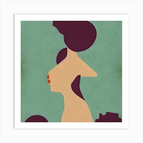 Woman'S Head Art Print