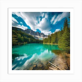 Lake In The Mountains 1 Art Print