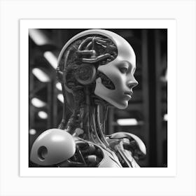 Cyborg Woman 95 Art Print