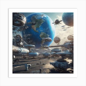 Space City 11 Art Print