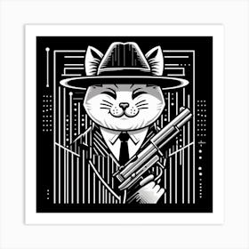 Maffia Cat 4 Art Print