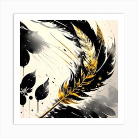 Feather Painting 10 Art Print