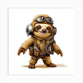 Star Wars Sloth 4 Art Print