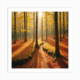 Bosque Una Tarde De Sol Art Print