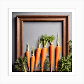 Carrots In A Frame 38 Art Print