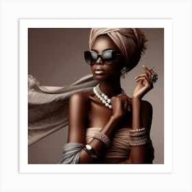 Beautiful African Woman 1 Art Print