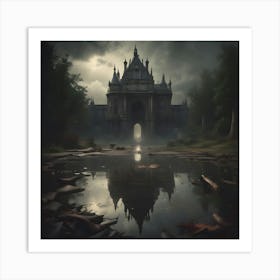 Dark Fantasy Castle Art Print