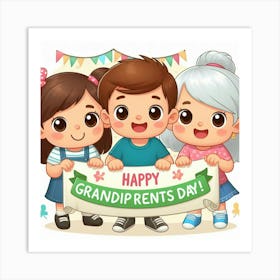 Happy Grandpa Rents Day Art Print