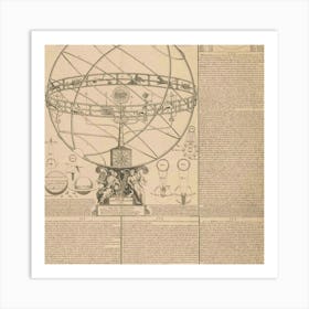 Astronomical Globe Art Print