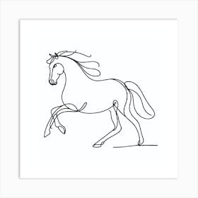 Horse Line Art 1 Art Print