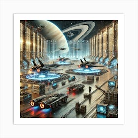 Docking Bays And Cargo Systems 1024x1024 Art Print