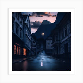 Dark Street Art Print