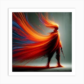 Fire Fox Art Print