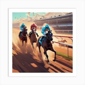 Horse Racing 16 Art Print