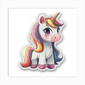 Unicorn Sticker 72 Art Print