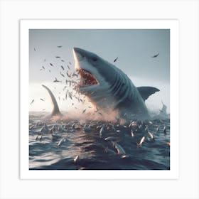 Great White Shark Art Print