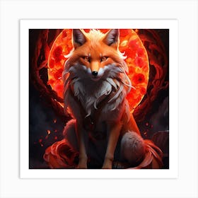 Fox Art Art Print