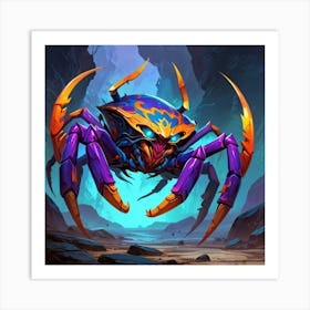 Spider In The Cave 1 Art Print