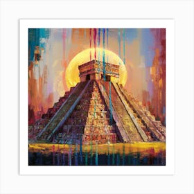 Aztec Pyramid 1 Art Print