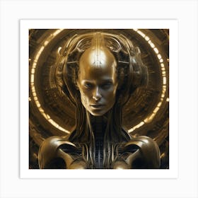 Futuristic Woman 18 Art Print