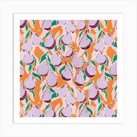 Purple Pear Art Print