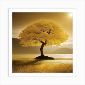 Golden Tree 7 Art Print