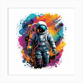 Astronaut In Space 4 Art Print