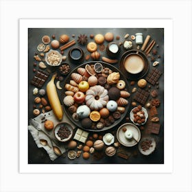 Chocolates And Sweets Art Print