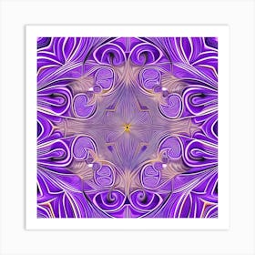 Purple Swirls Art Print