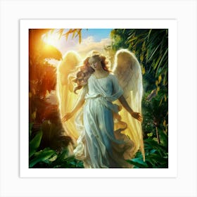 Angel In The Jungle Art Print