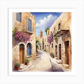 Old Town Street Art Print