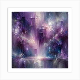 Purple City Art Print