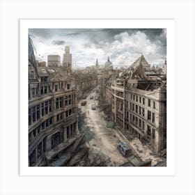 London Cityscape 1 Art Print